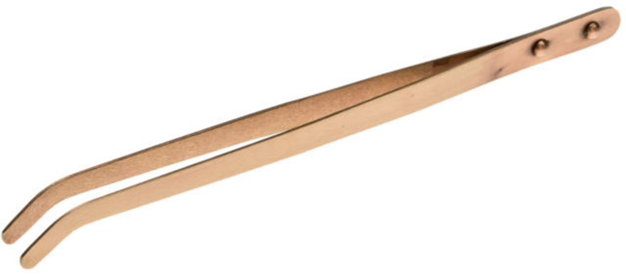 Copper Tongs for Pickling Solution Curved Tweezers for Jewelry Soldering Pickler