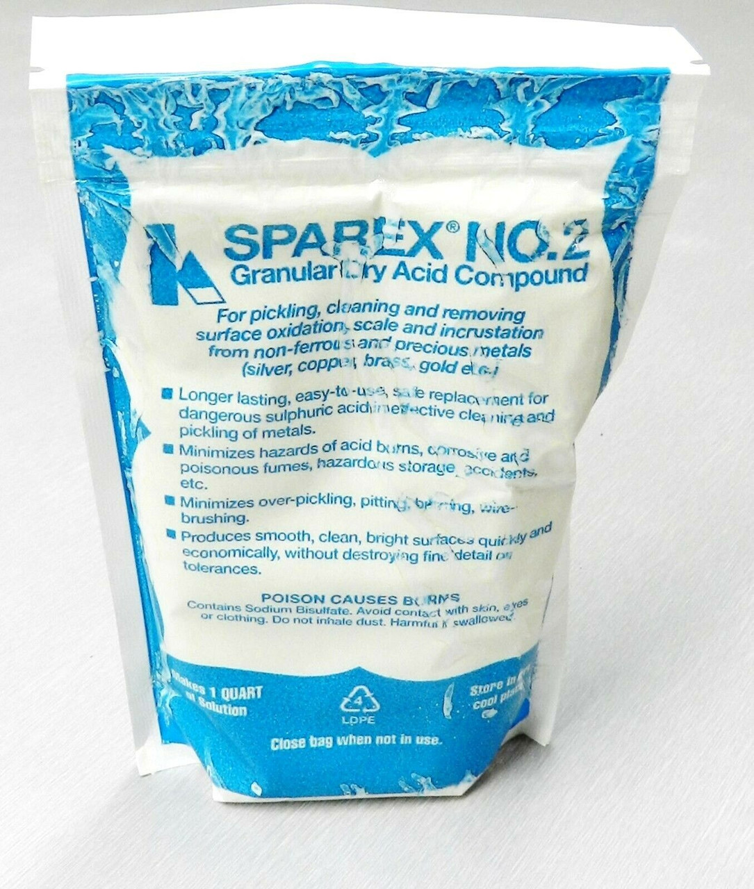 SPAREX No 2 Granular Dry Acid Pickling Compound 10 oz. for Cleaning Oxidation