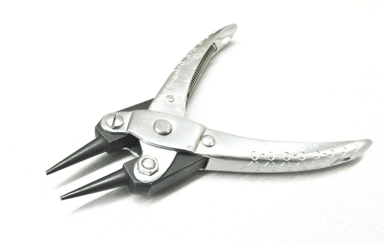 Parallel Action Pliers Round Nose Smooth Jaw 5-1/2" Jewelry Plier 140mm w/Spring