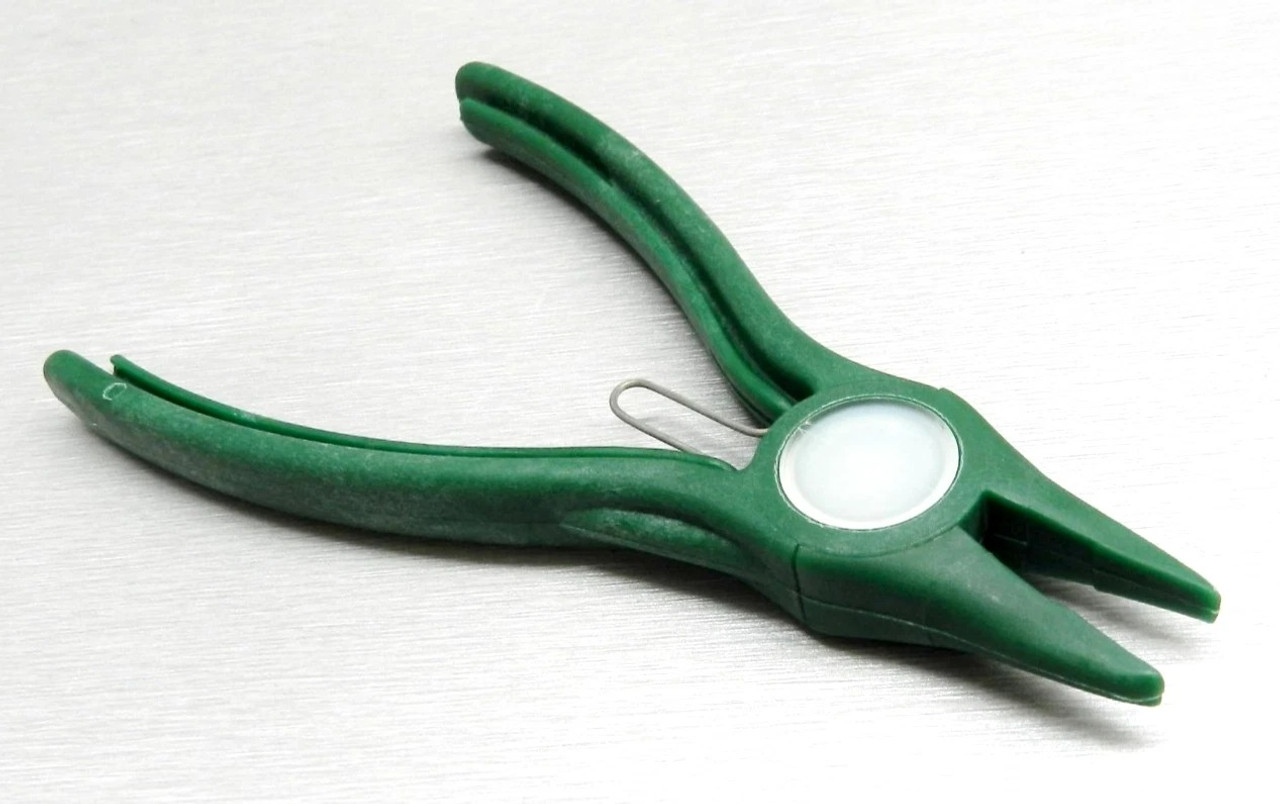 Jewelry Flat Nose Pliers – IV Non-Marring Nylon Jaws, All Plastic Design for Beading, Wire Wrapping, and Crafting, Stone Setters, Electronics repairs, Jewelry Wire and Bead work, Hobbies and Crafts