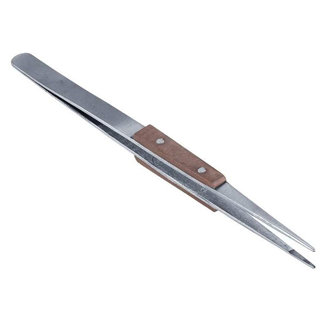 6-1/2"  Non Locking Pointed Fiber Grip Tweezers