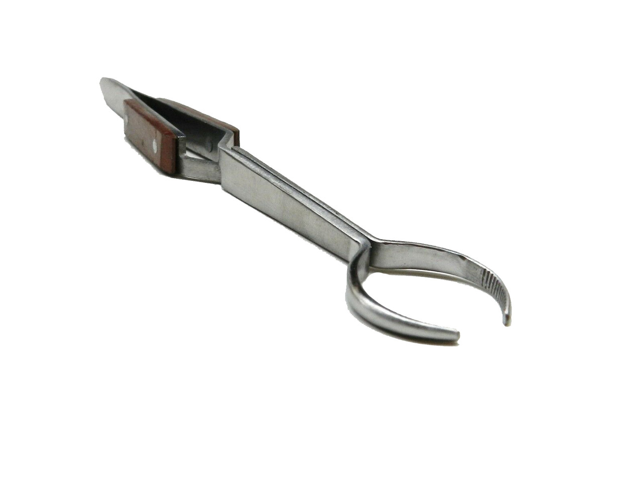 Round Tip Shape Lock Holding Fiber Grip Tweezers