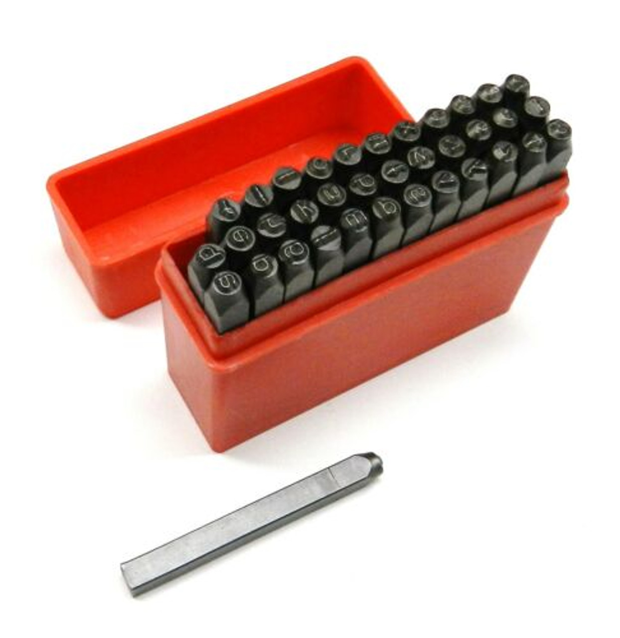 Hand Metal Marking Stamps Lower Case 2mm Punches Alphabet & Numbers 36 Pc Set