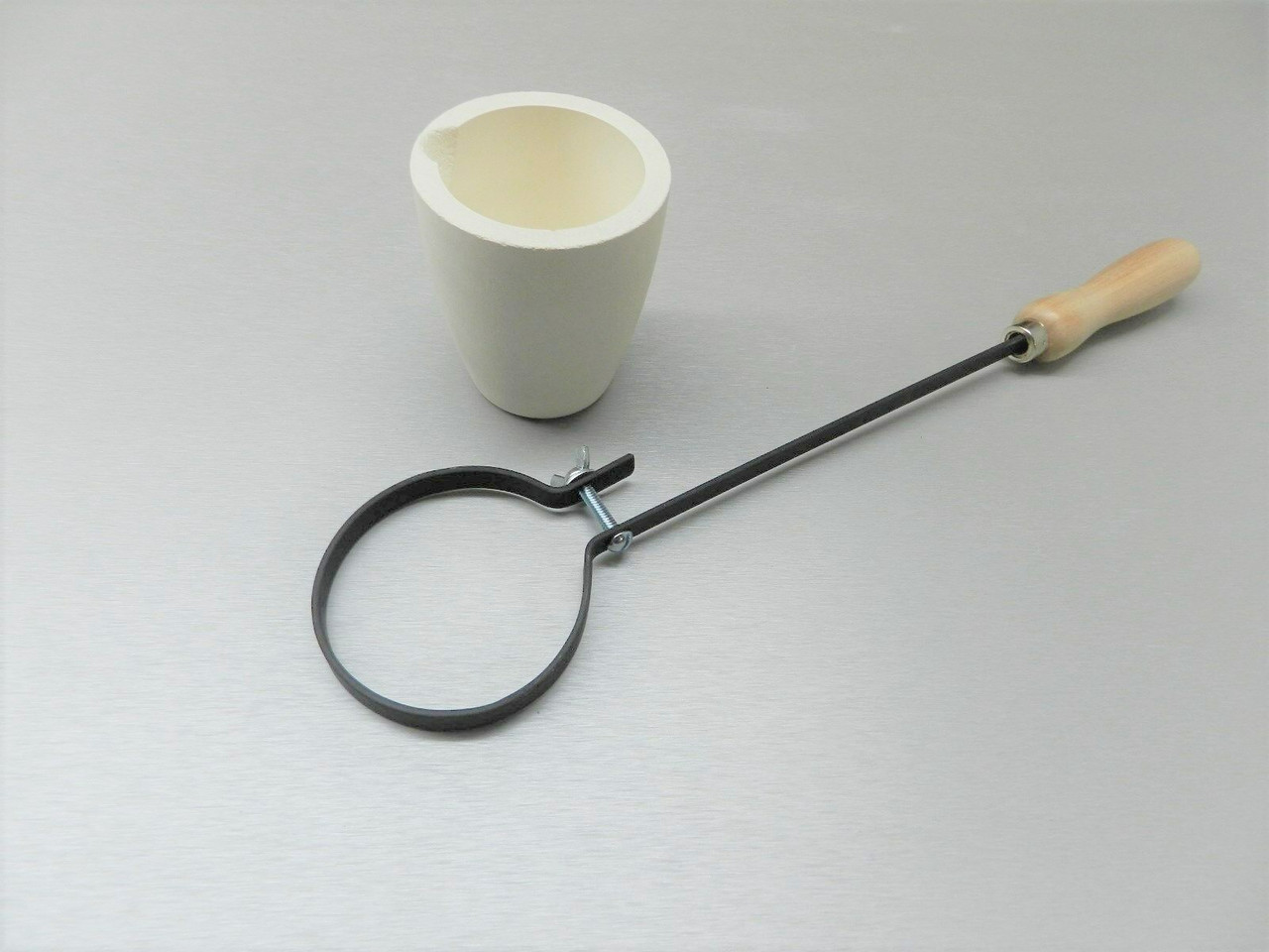 Crucible Handle for Round Cup Dish Holder 3-5/8 to 3-3/4" Size Tong