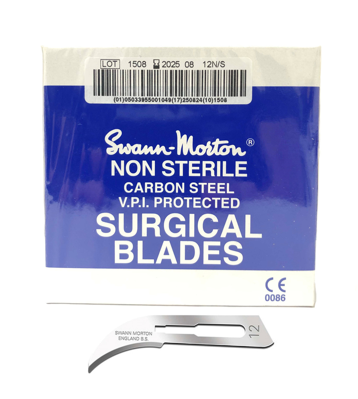 Swann-Morton #12 Curved Jewelry Rubber Mold Cutting Blades per Pack of 100