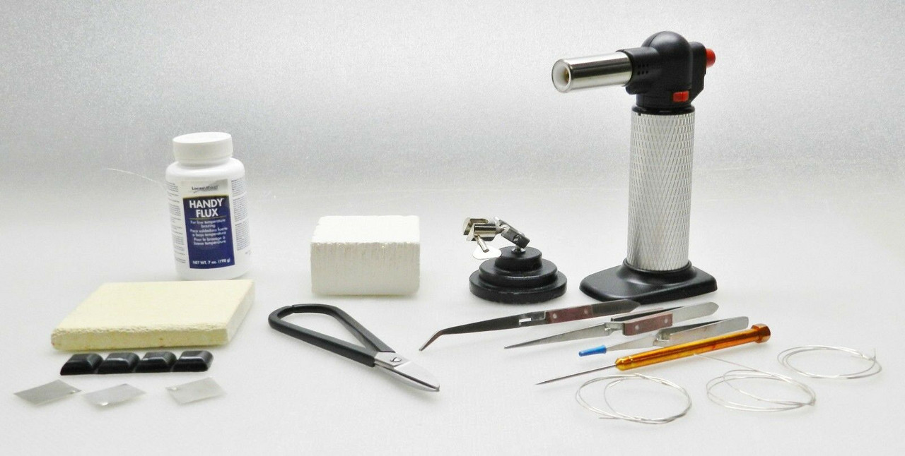 Jewelry Soldering Kit Tools and Supplies to Make & Repair Jewelry Solder Set