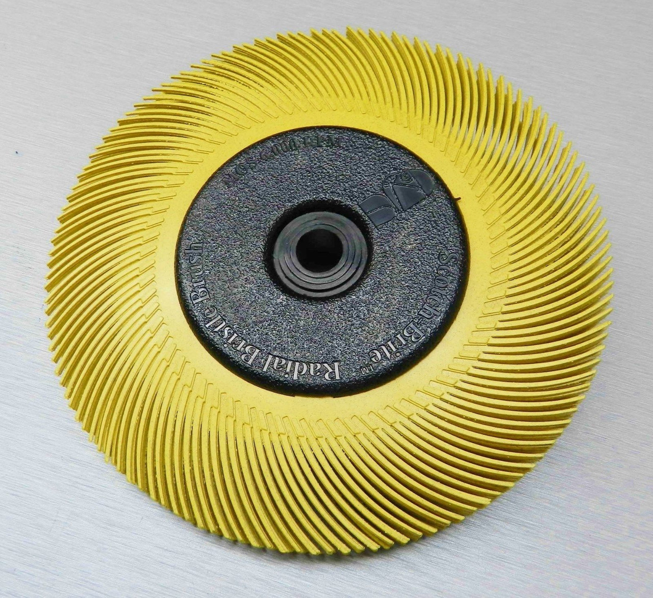 3M Radial Bristle Disc Yellow 80 Grit Brush 6"
