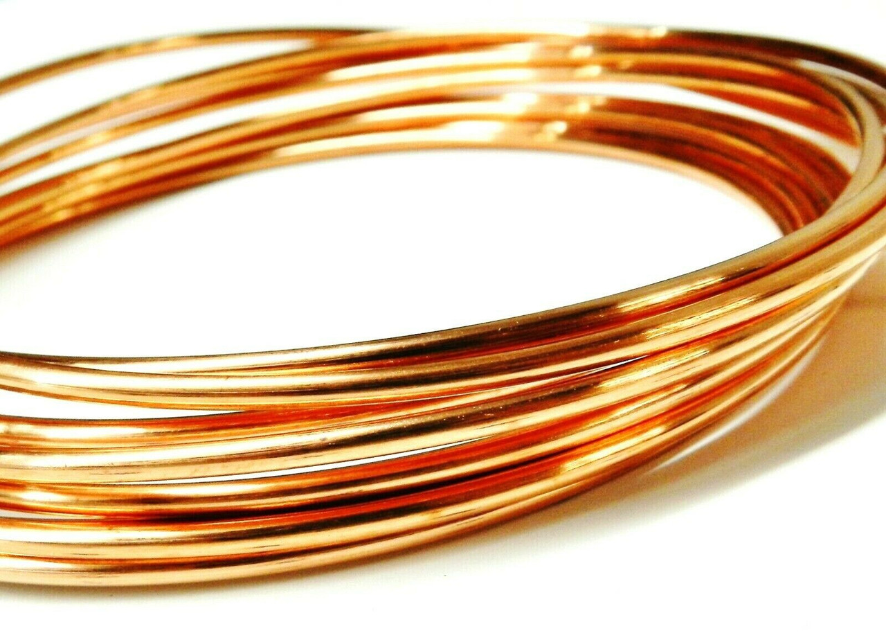 14 Ga Solid Bare Copper Round Wire 50 Ft. Coil (Dead Soft) 99.9% Pure