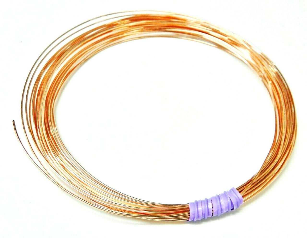 Bare Copper Wire Dead Soft Round 22ga (20-Ft)