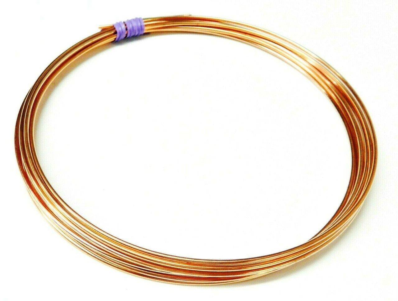 Wire Dead Soft Pure Round Copper Wire 10' Coil 14Gauge