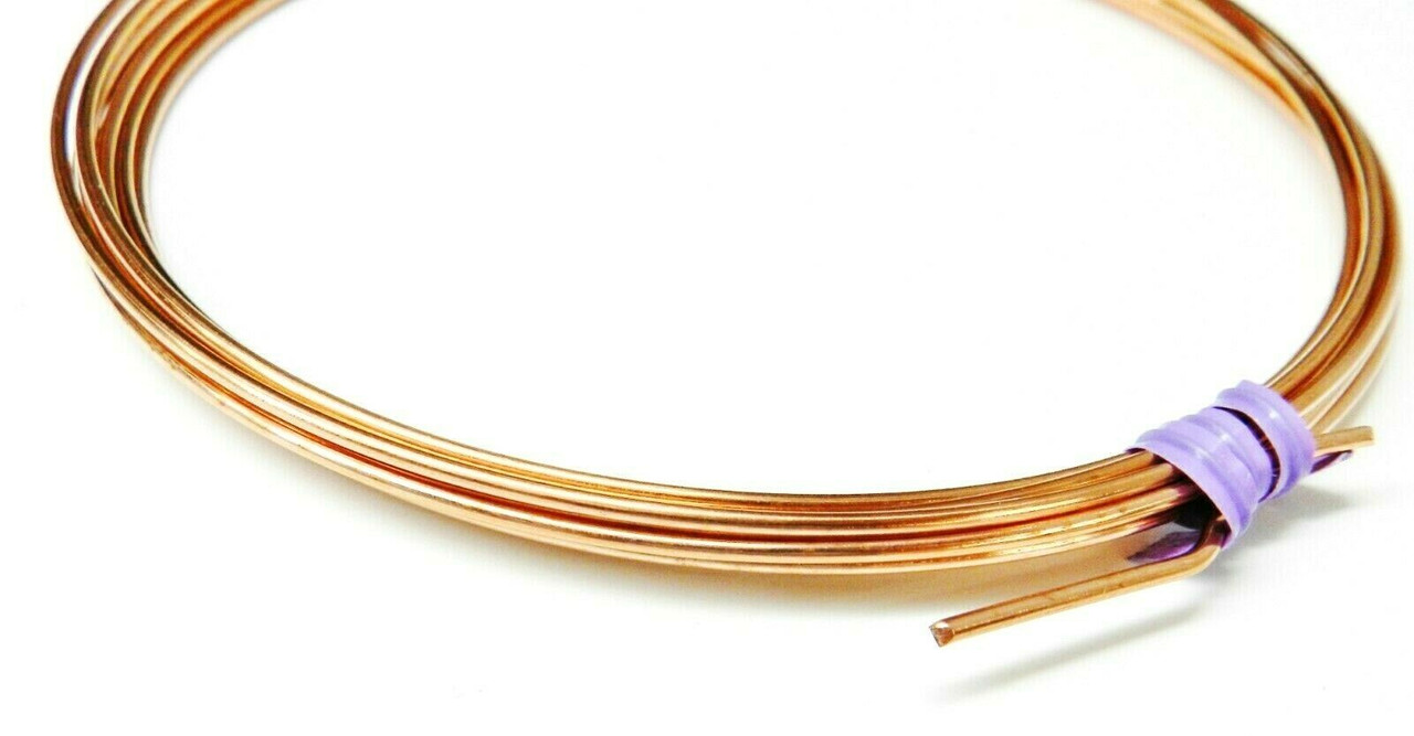 Wire Dead Soft Pure Round Copper Wire 10' Coil 14Gauge