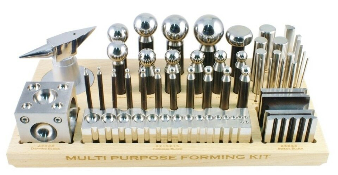 43 Pcs Dapping Punch Set Metal Forming Jewelry Making