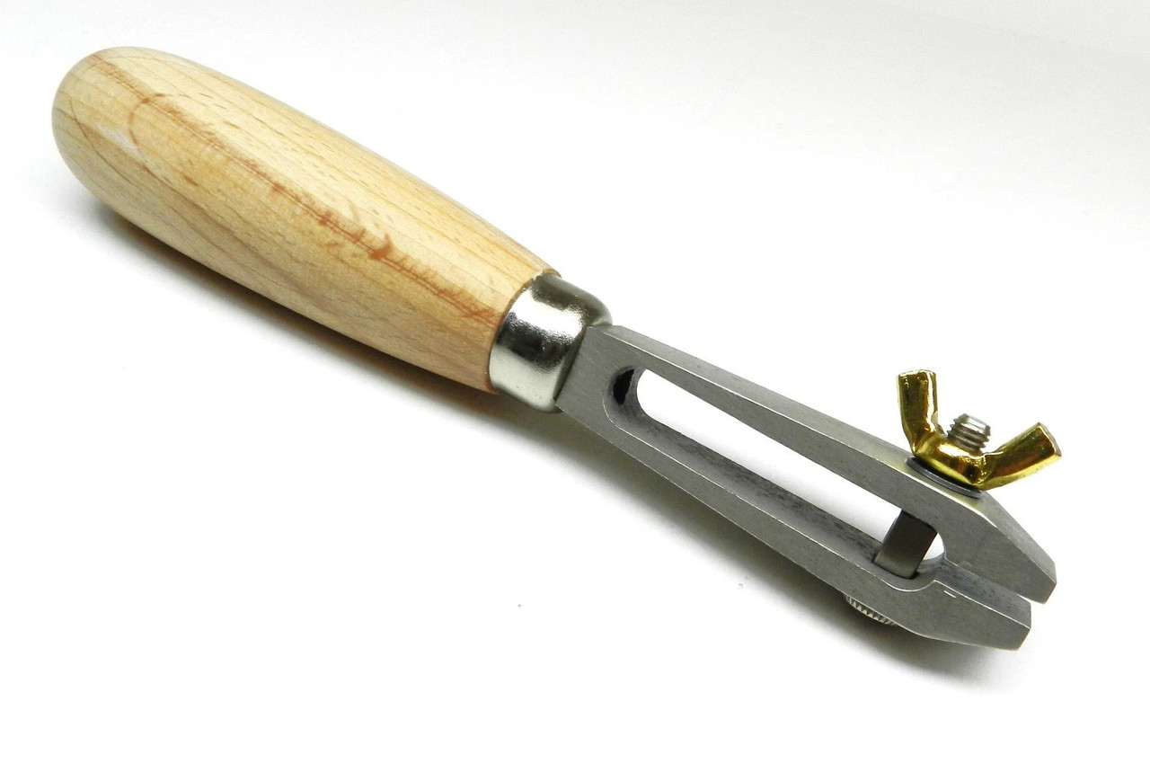 Hand Vise Holder Pin Vise Smooth Jaw Wood Handle Hard Steel Spring Back Jewelry
