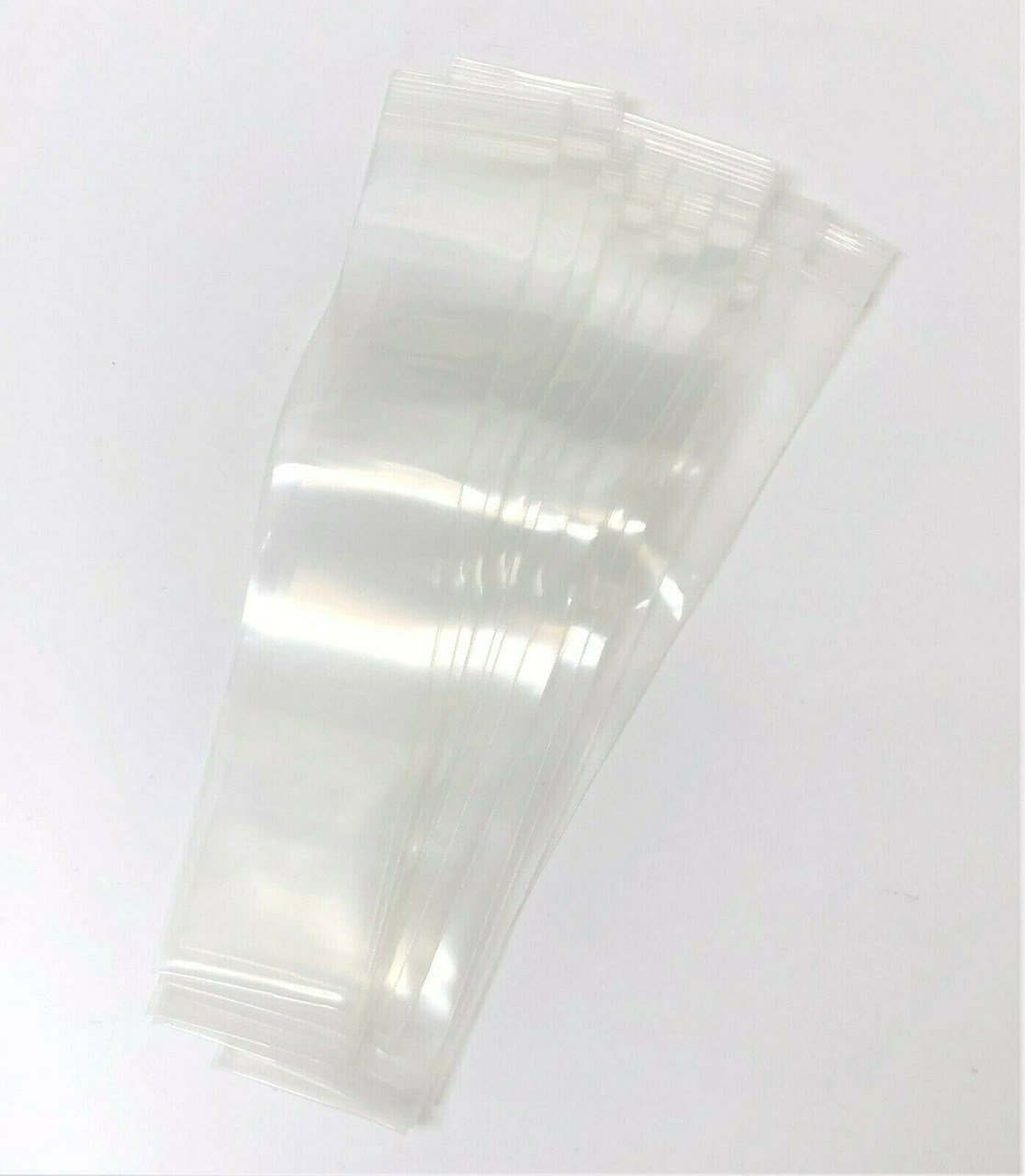 2.5" x 12" Zip Seal Bag 6 mil Clear Reclosable Per Pack of 100