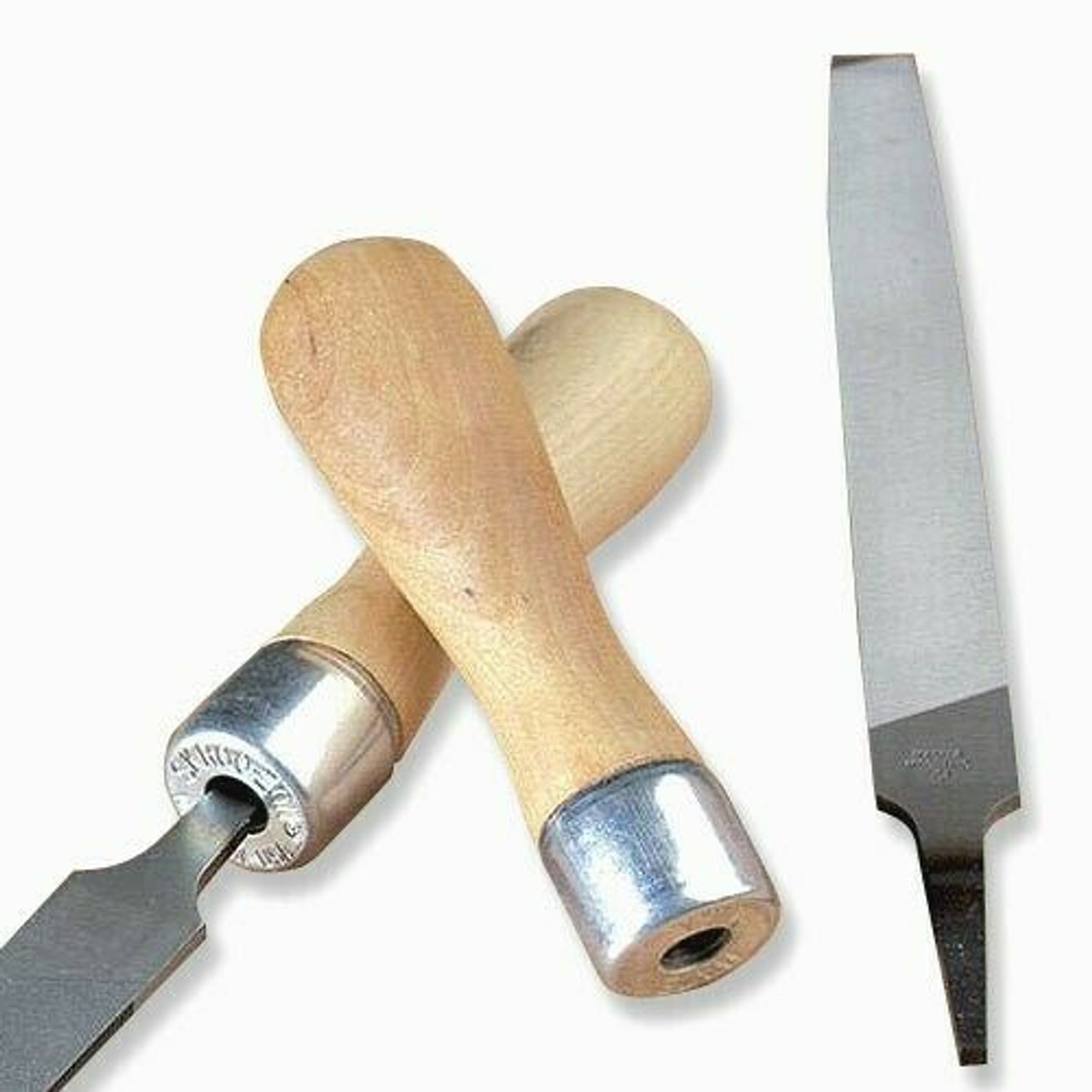 Lutz Skroo-Zon File Handle Wood #2 for 4" Files with Self Threading Insert T-2