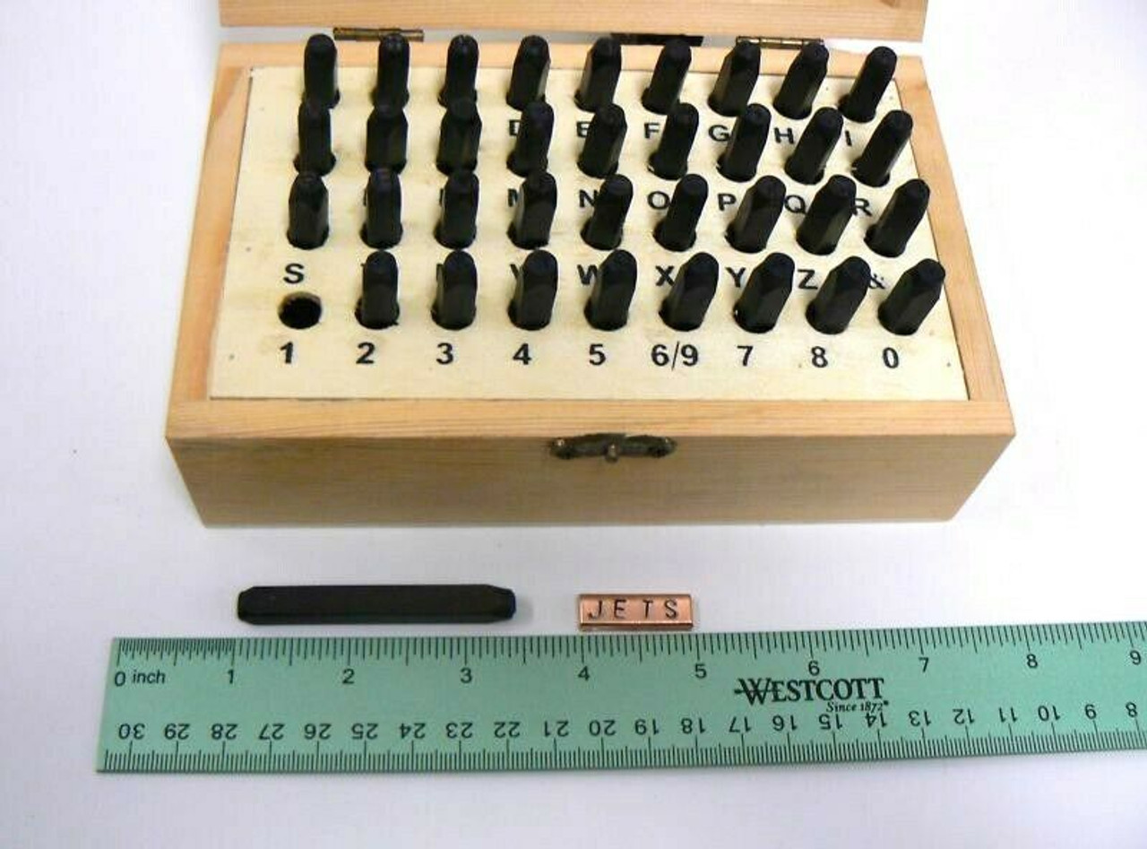 6mm Alphabet & Numbers Set 36 Metal Punches Stamping Marking Jewelry Leather