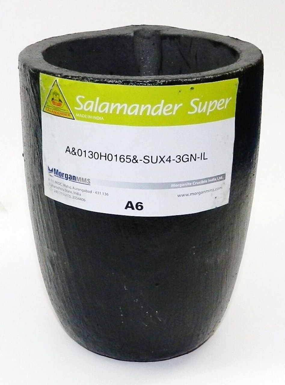 Salamander Crucible A6 Super A Clay Graphite by Morgan 