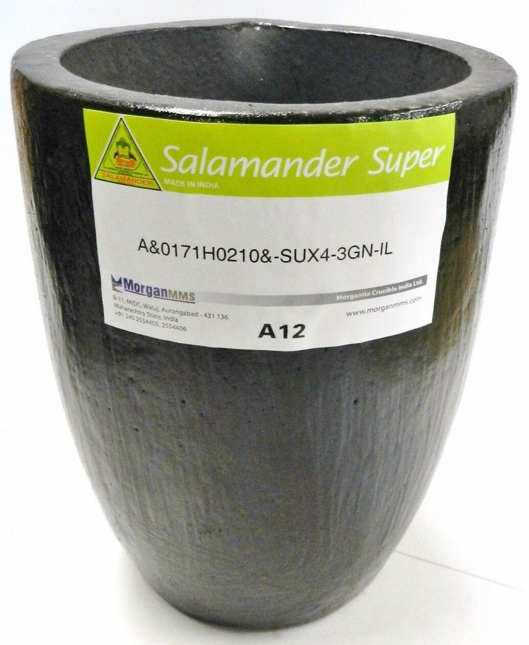 Salamander Crucible A12 Super A Clay Graphite by Morgan 