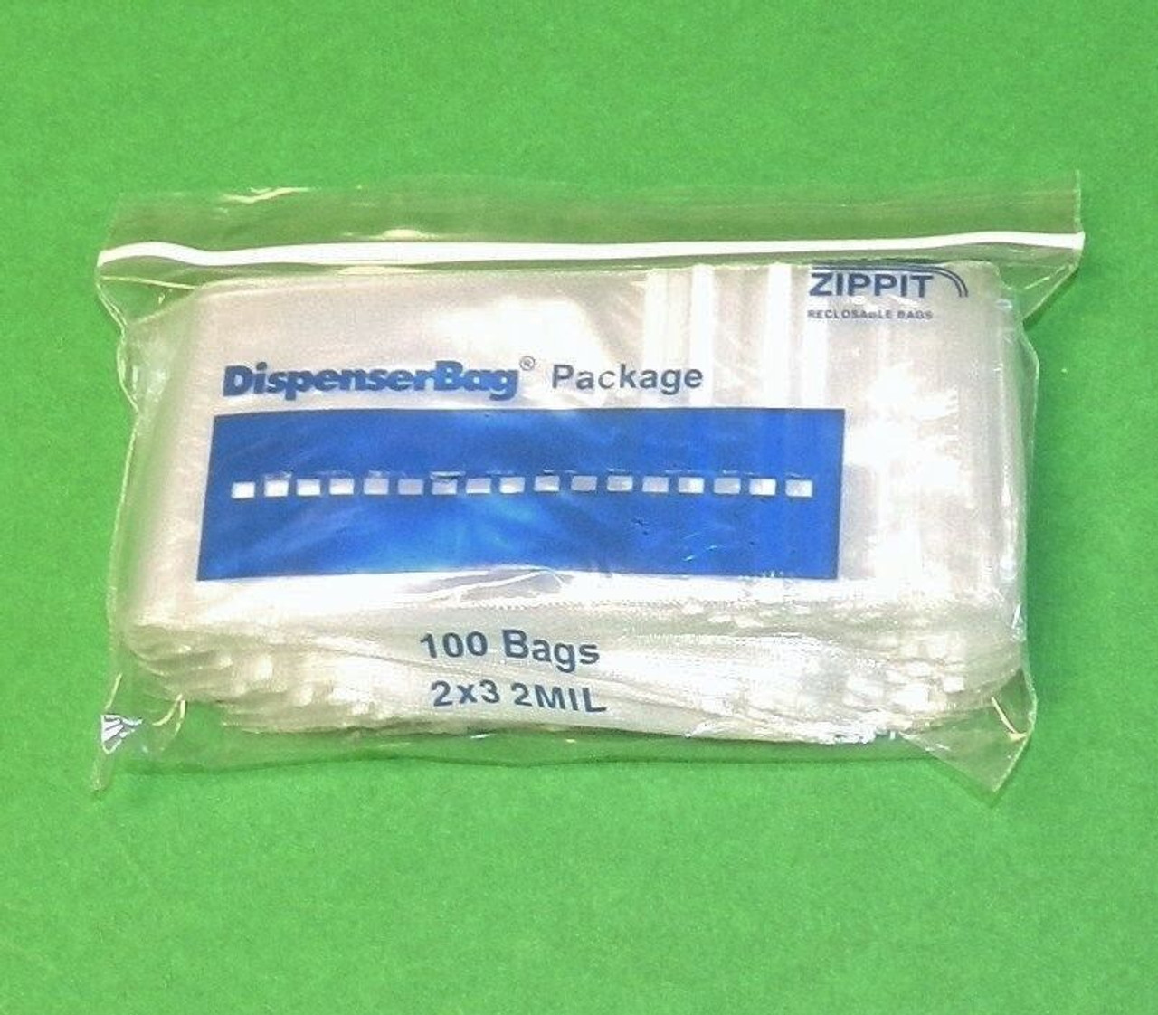 1000 Ziplock Bags Reclosable Clear Poly Zip Lock 2mil Baggies 2 x 3 Reloc Zippit 