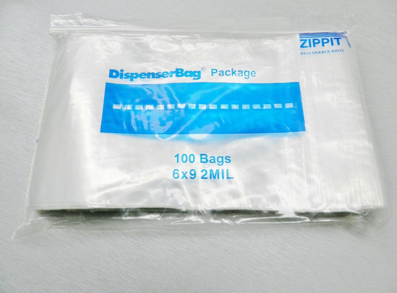 Reloc Zippit Bags 6x9 Clear 2mil Reclosable Zip Seal Lock Bag 6 x 9" 1,000 pcs