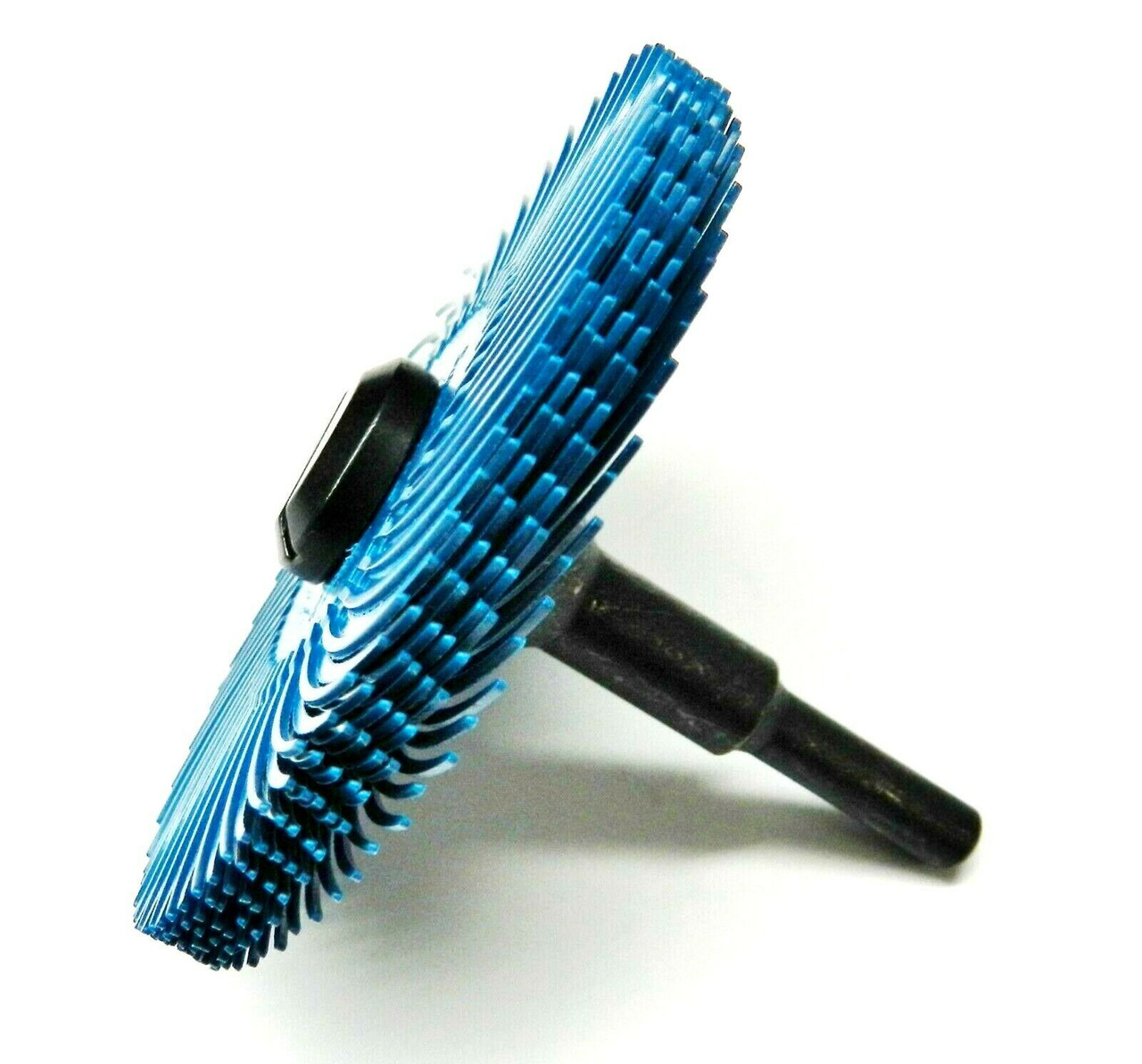 3m Radial Bristle Disc 3" 400 Grit Blue with 1/4" Mandrel 6 Brushes and Arbor Set