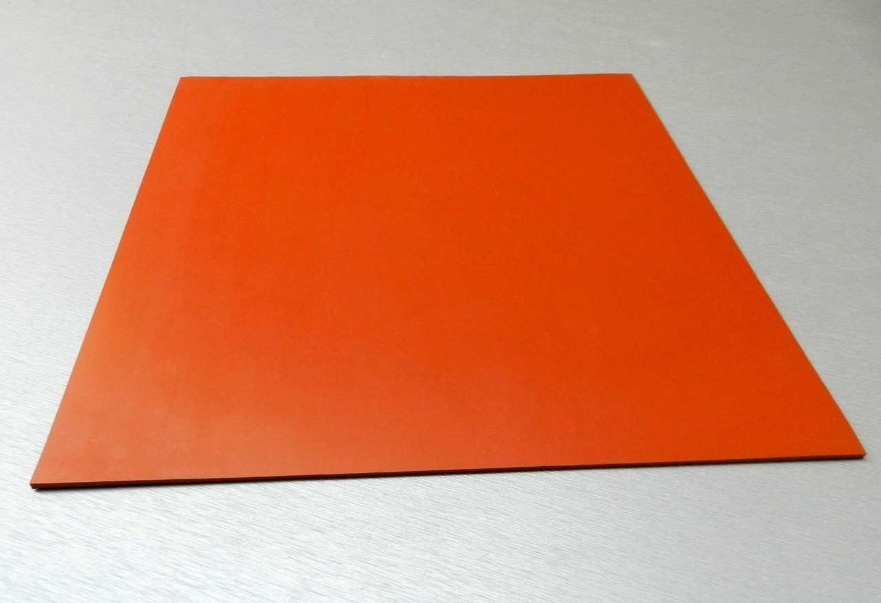 Silicone Rubber Pad 12" x 12" Square 1/4" Thick High Temperature Insulation Mat