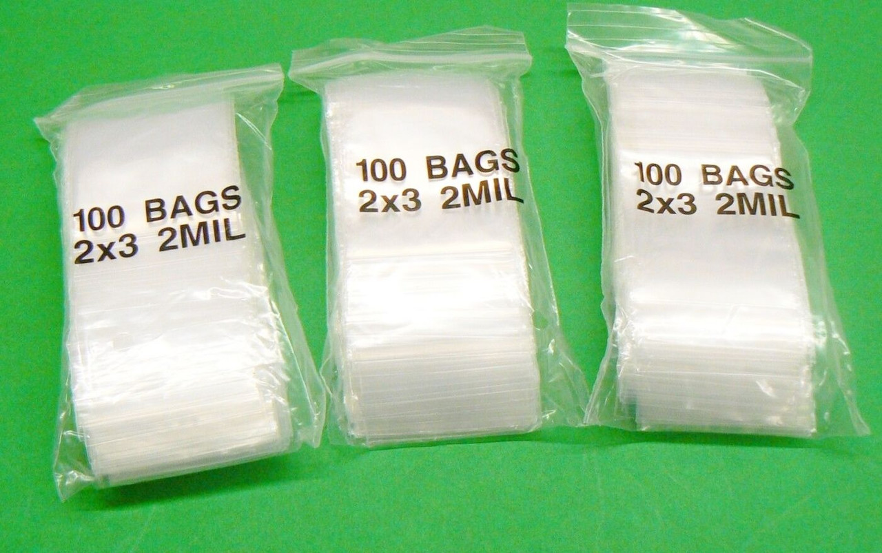 LDPE Compostable Ziplock Bags 2 x 3 Inch