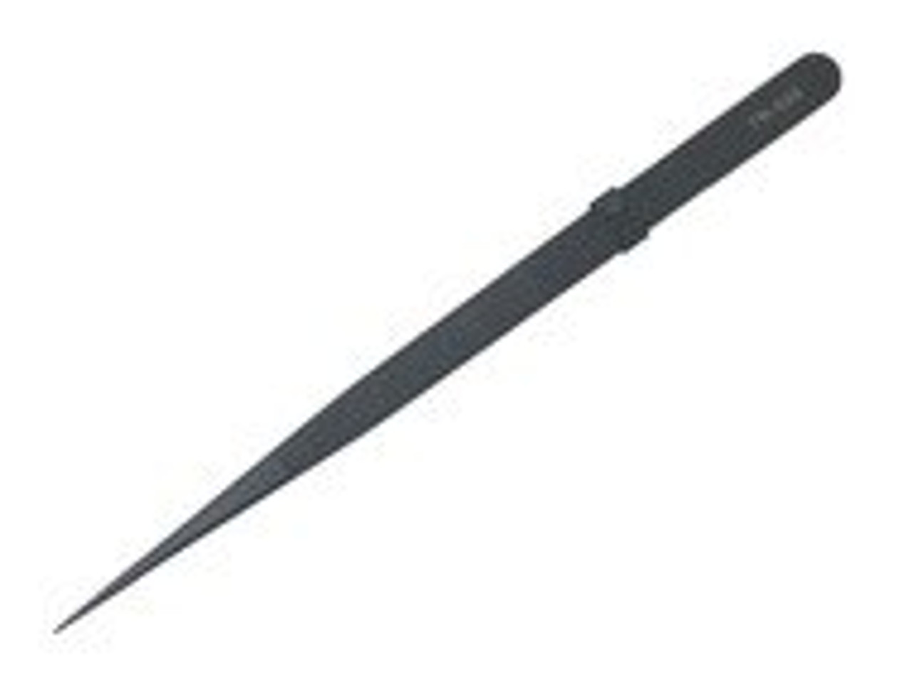 Diamond Cross Locking Tweezers Serrated Medium MR Tip Black Finish Overall Length 160mm