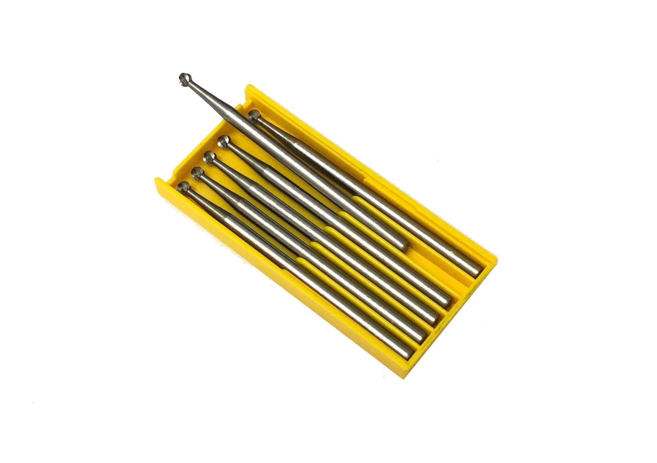 FOX Round Burs 3.3 mm 6pcs FIG1 Jewelers Ball Bur 033 Made in Germany