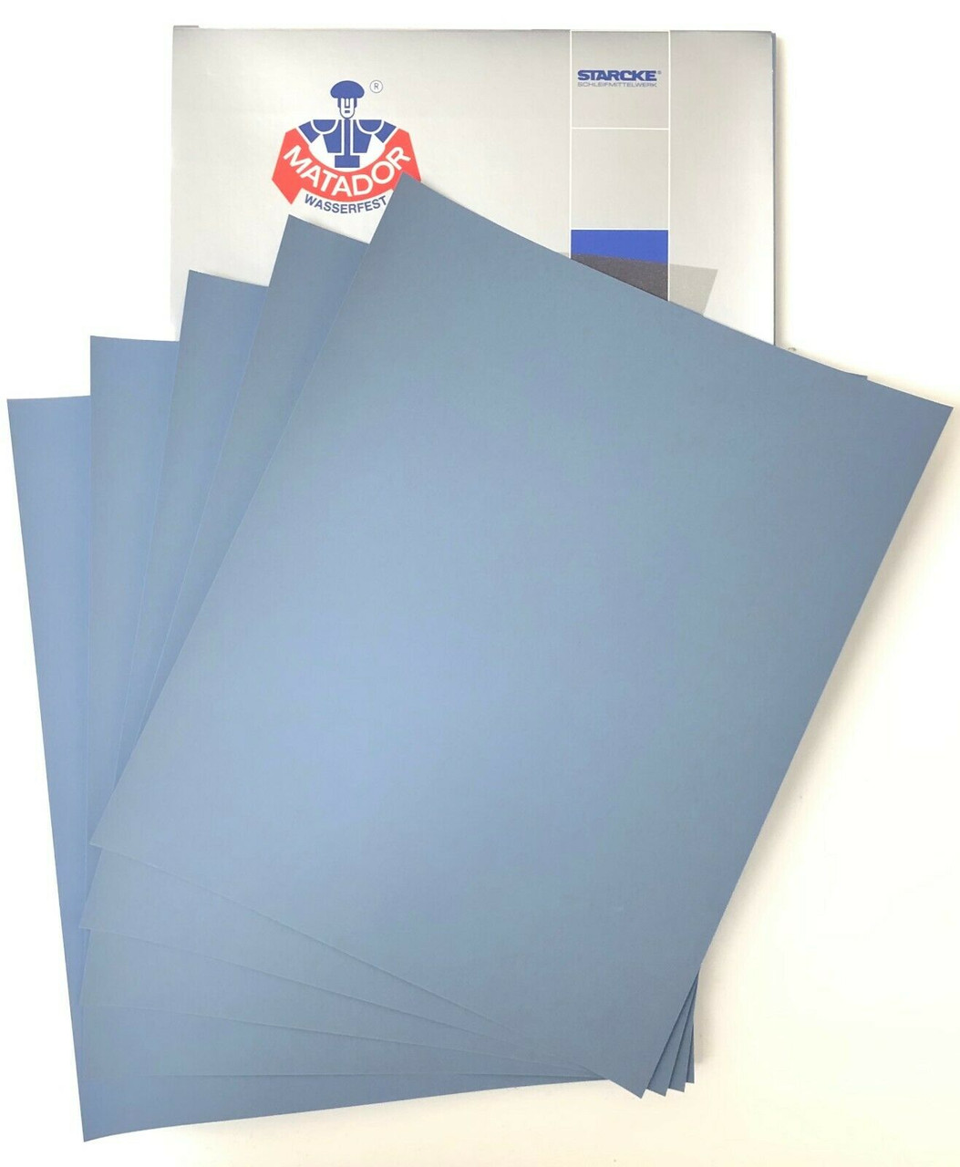 Matador Waterproof Sandpaper Wet or Dry Abrasive Paper 1200 Grit Per Pack of 50 Made in Germany