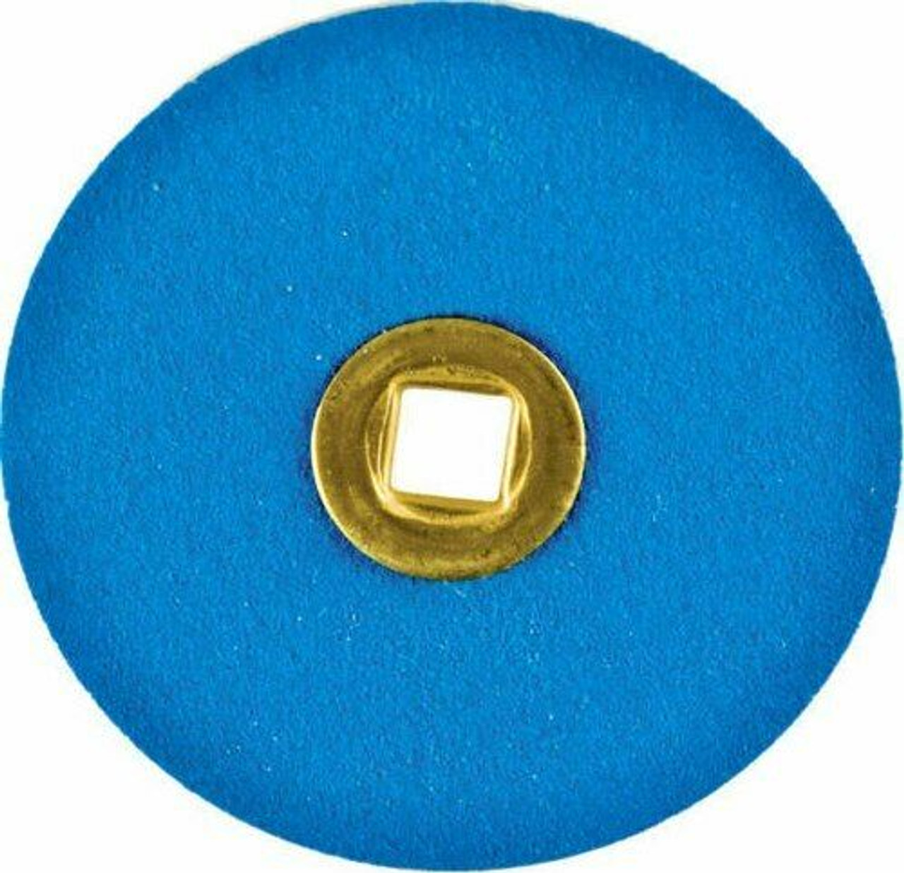 Sanding Discs Blue Zircon 3/4" Coarse Grit Snap-On Brass Discs Box of 50