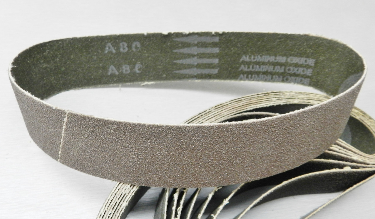 6" Abrasive Sanding Belt 80 Grit pack of 10 for Expanding Drum Sander Aluminum Oxide