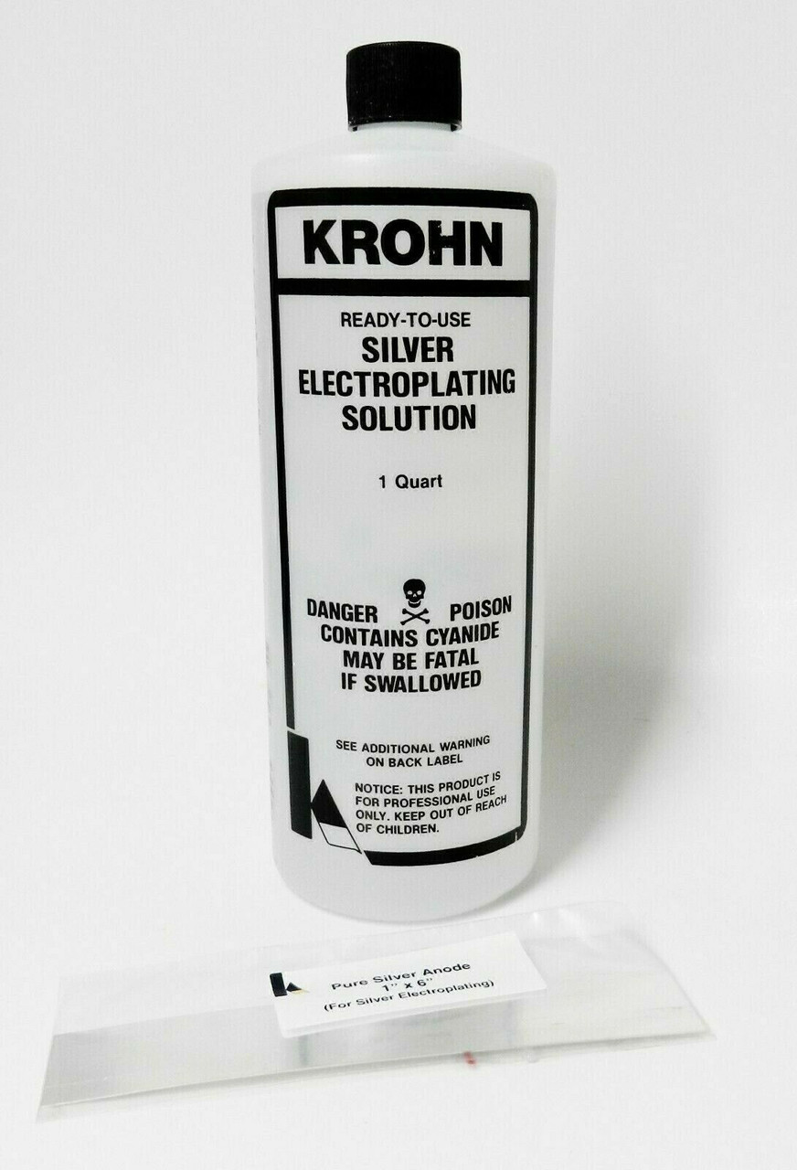 Silver Plating Solution Electroplating and Pure Silver Anode by Krohn 