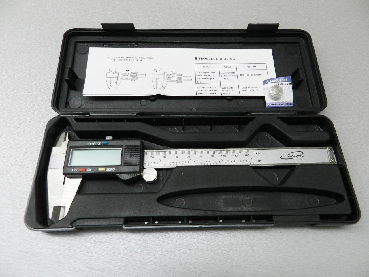Digital Caliper Electronic Vernier Gauge 0-6"  Stainless Steel LCD 6 Inch - 150mm