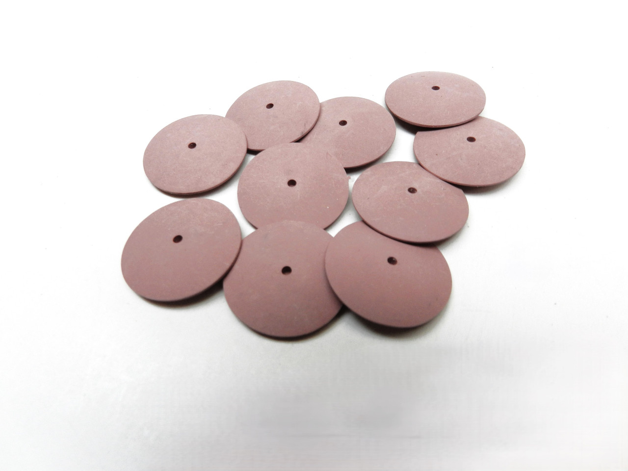 Jewelry Silicone Polishing Wheels Knife Edge Pink Extra Fine 7/8" EVE Pack of 10