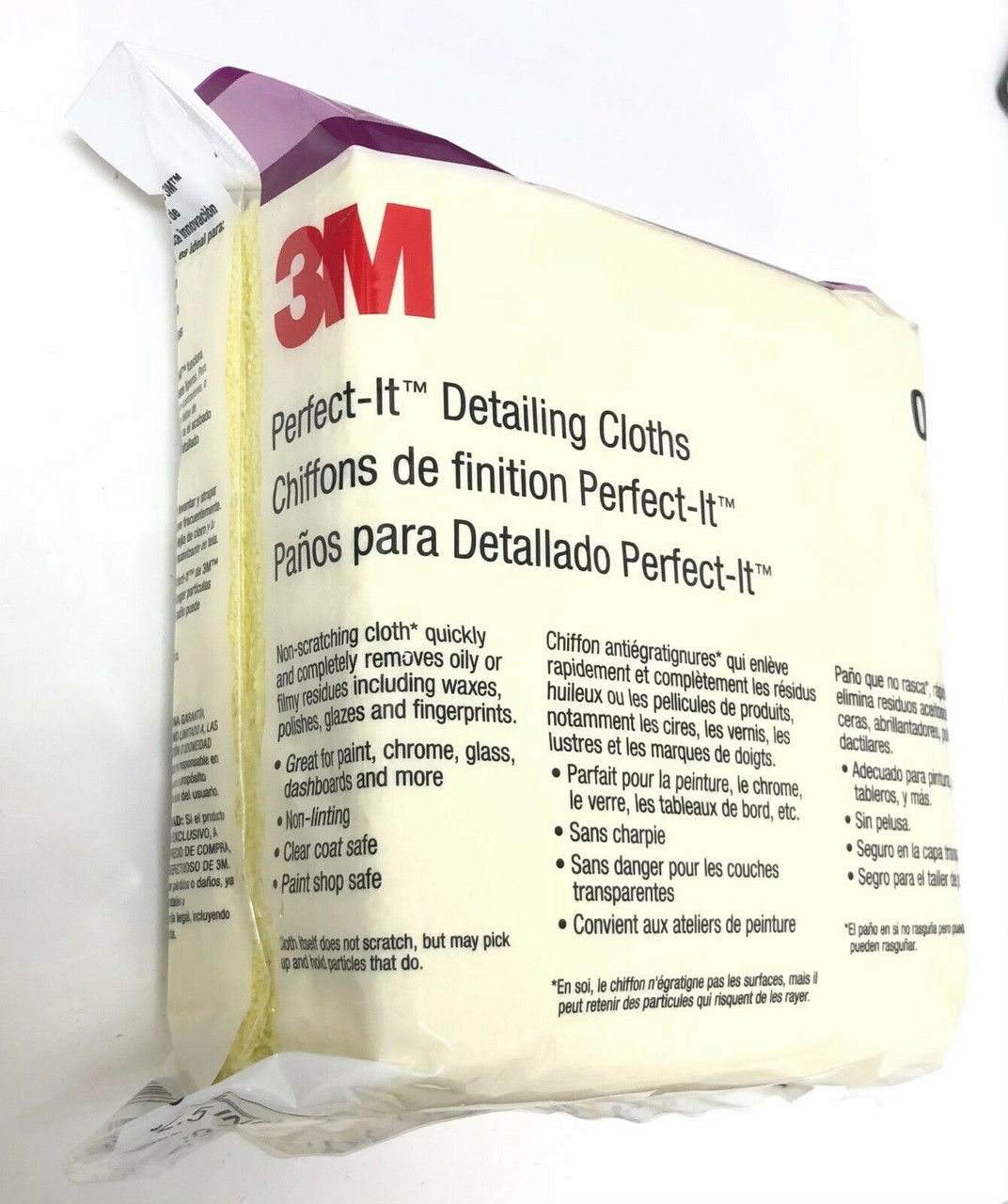 3M Non Scratching Detailing Cloths for Paint Chrome Glass Dashboards Per Pack 6