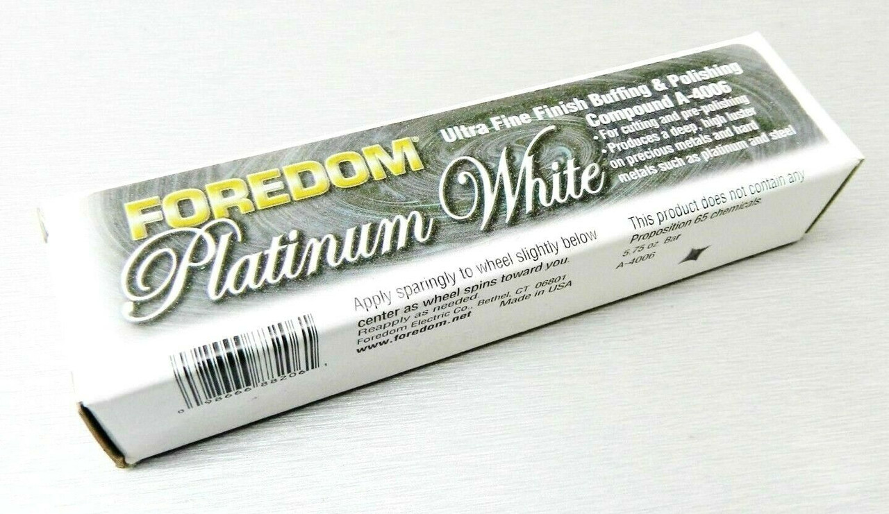 Foredom Platinum White Polishing Compound 5.75oz Bar Final Polish Platinum Gold