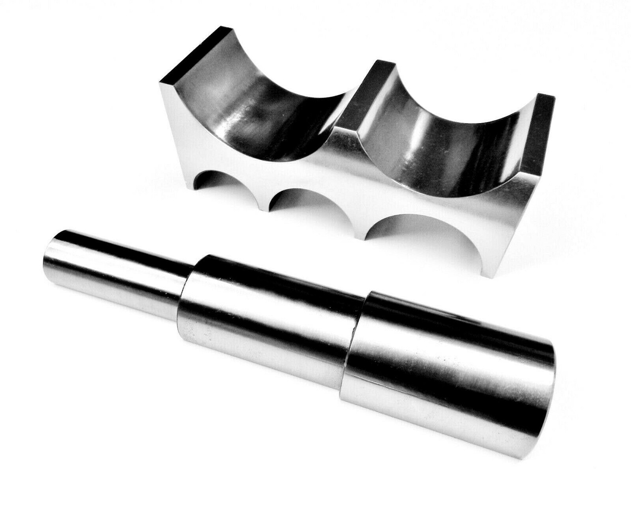 Bending Steel Block & Roller Mandrel 5 Half Round Jewelry Forming Swage Block