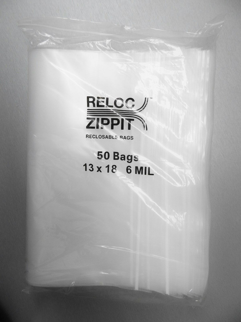 13x18 Zippit Bags Clear 2 Mil Poly Reclosable Large Jumbo Bags 100