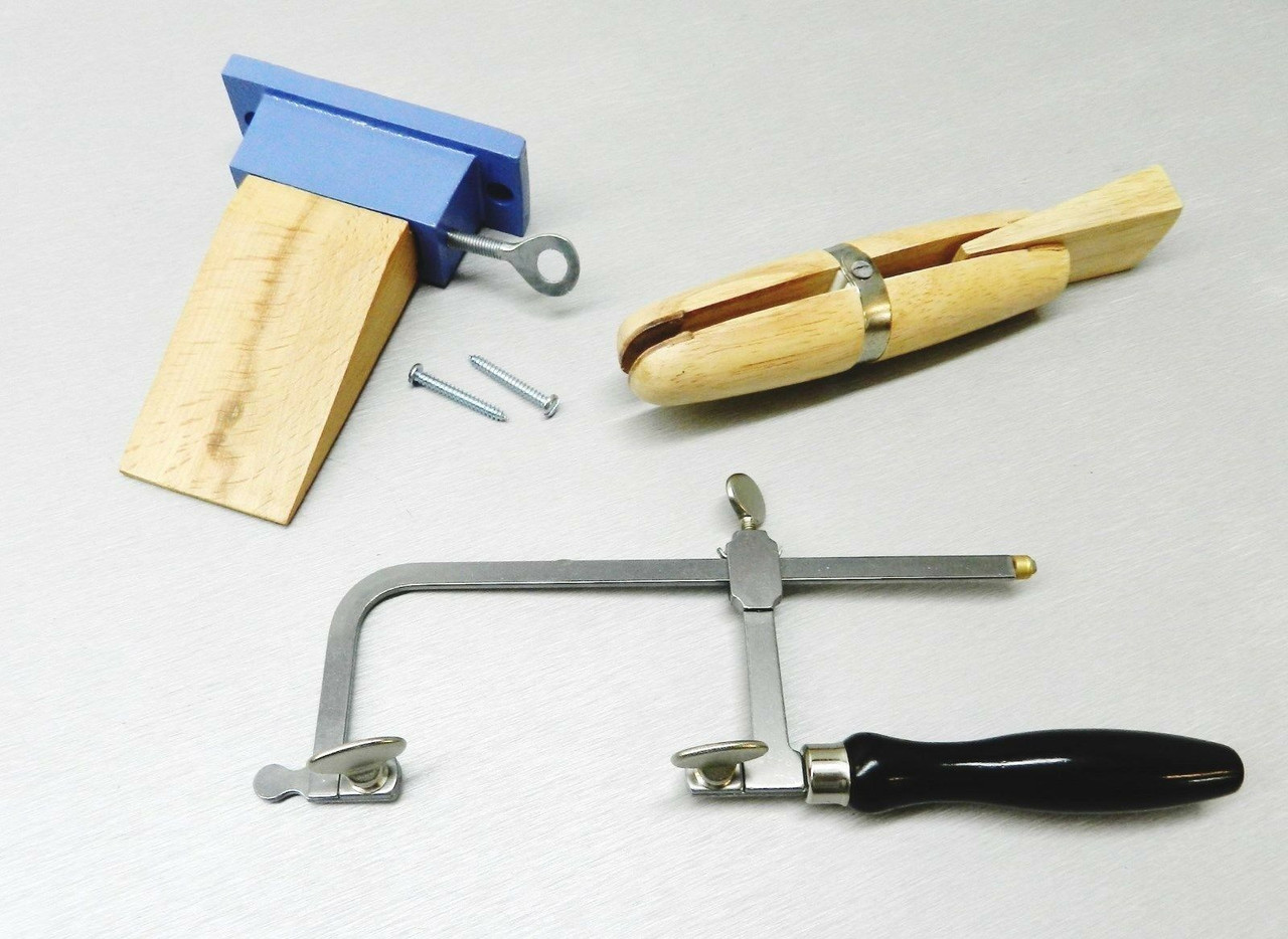 Jewelers Saw Frame Bench Pin & Saw Blades Jewelry Kit Saw Frame Sawblades  and Pin 