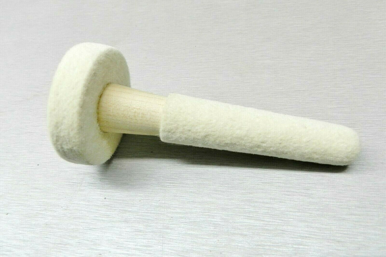 Jewelers Felt Ring Buff Combination with Wheel 4" Felt Polishing Stick 2" Wheel