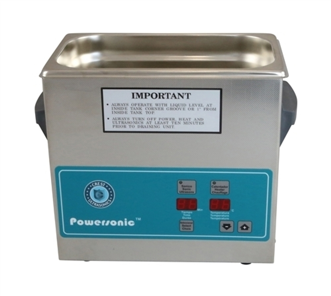 Crest Ultrasonic P1100H-45 with Timer and Heater 3.25 Gallon Powersonic Tabletop 115 Volt
