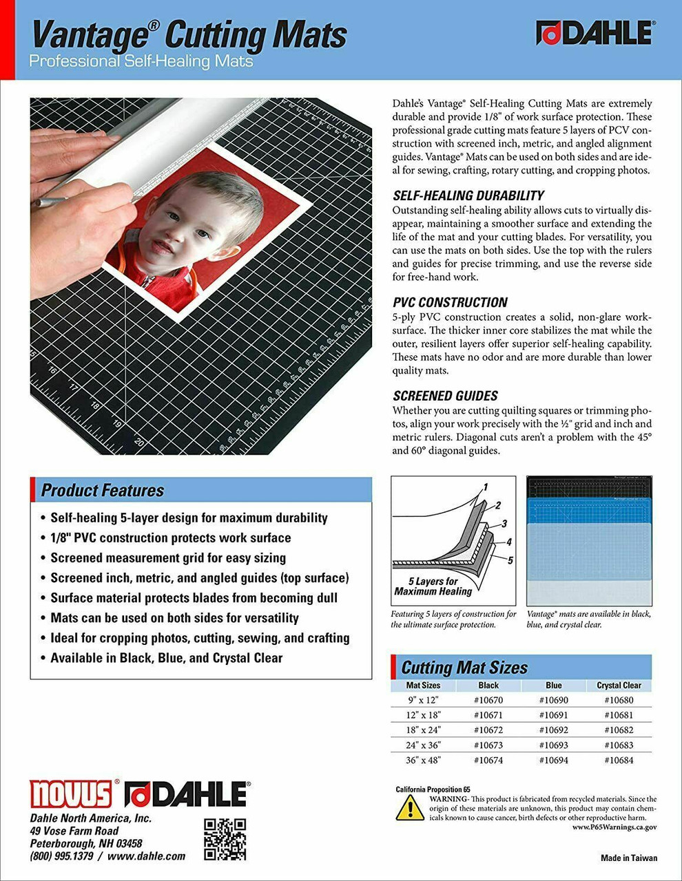 Silicone Cutting Mat 11 x 11 in Self Healing Double Sided Grid American  Crafts