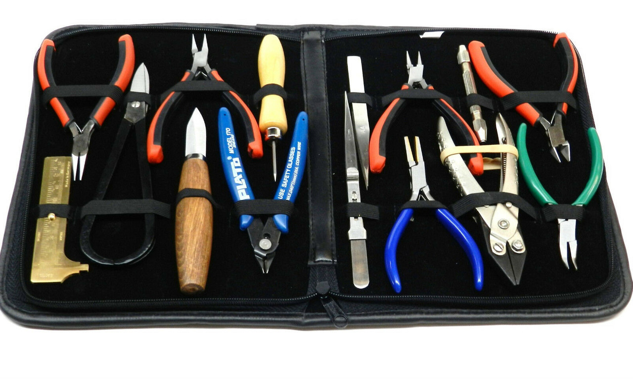 Jewelry Making Tools Hand Tool Kit For Bead working Hobby Model Making DLX  15 pcs