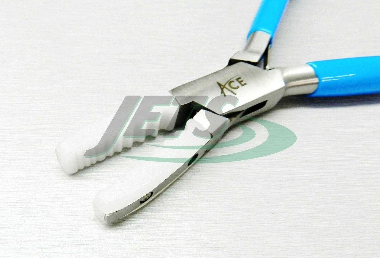 Tube Holding Pliers w/ Nylon Jaws 6.5" Tube Wire Holder Jewelry Tool with Extra Jaws