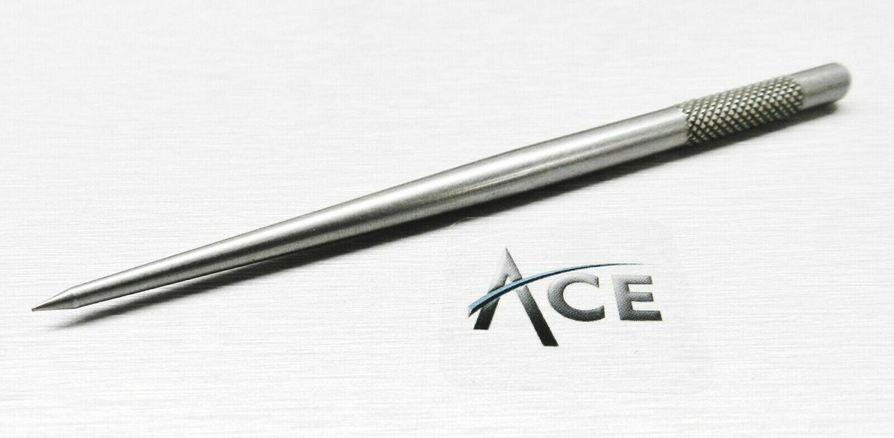 Steel Awl Scribe Center Punch Knurled Grip Handle Ace Tools Jewelry and Workshop