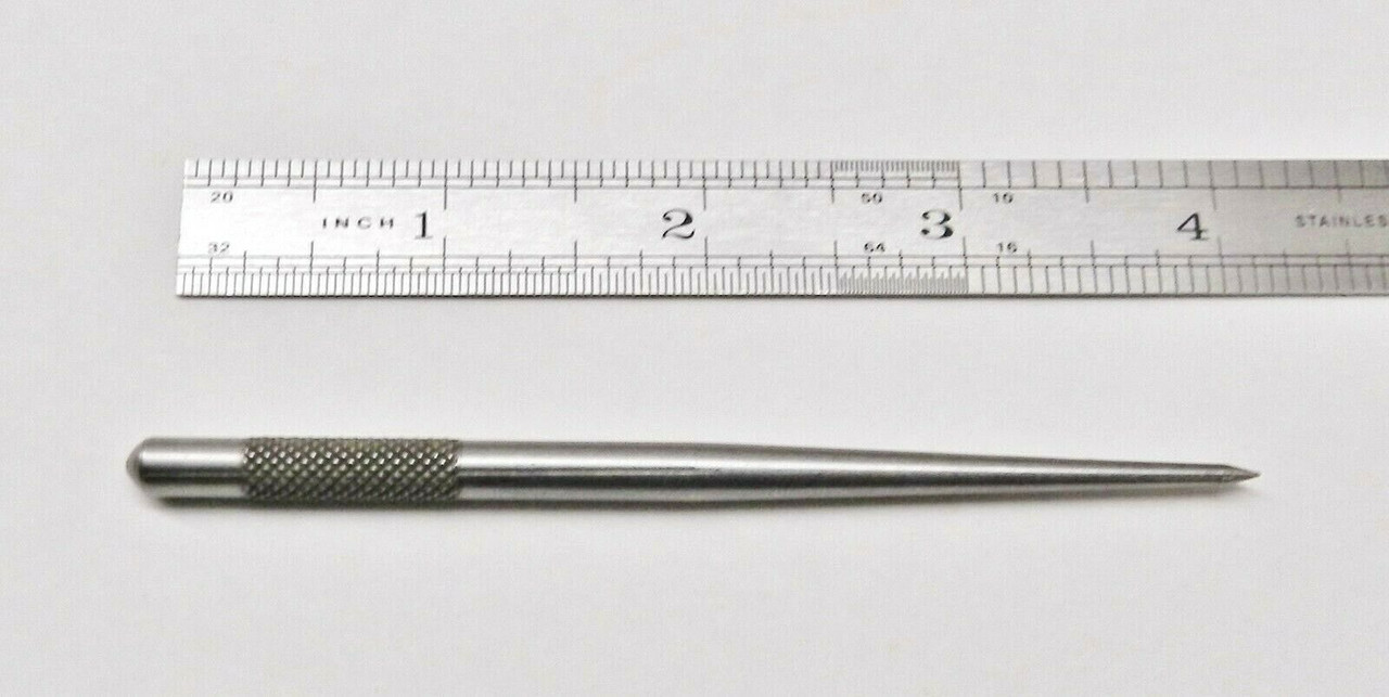 Steel Awl Scribe Center Punch Knurled Grip Handle Ace Tools Jewelry and Workshop