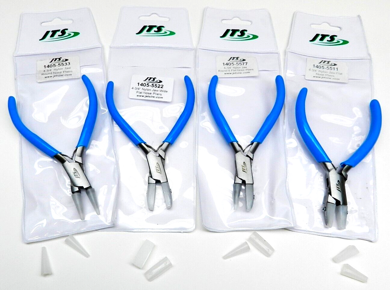 Nylon Jaw Pliers Set Jewelry Craft Bead Wire Working Bending Forming Hand Tools