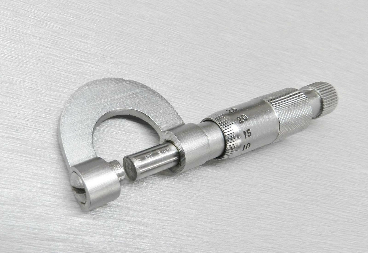 Mini Micrometer 15mm Small Micrometer Pocket Size Metric 0-15mm x 0.01mm