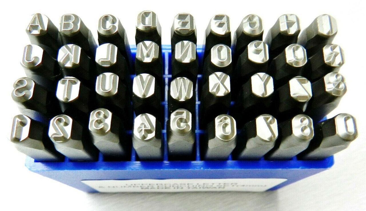 4mm Number & Letter Punches 36pc A-Z Set Boxed Jewelry & Leather